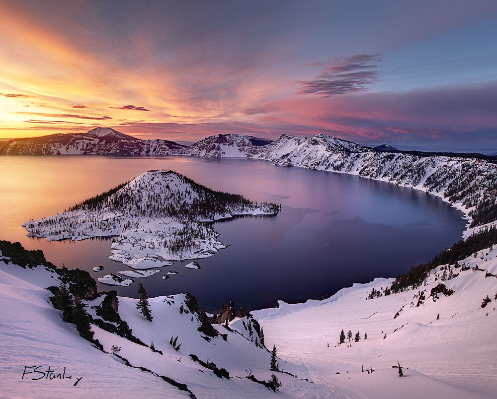 crater lake winter