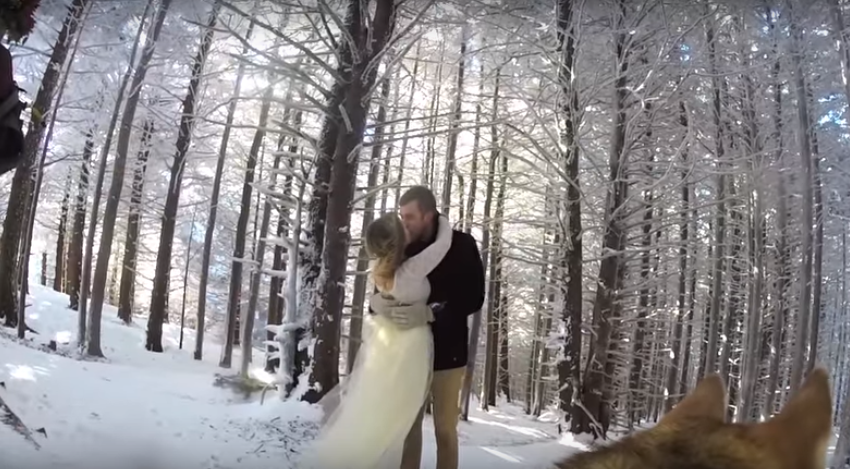 This Adorable Couple Had Their Dog Film Their Wedding, And the Result Is Magical