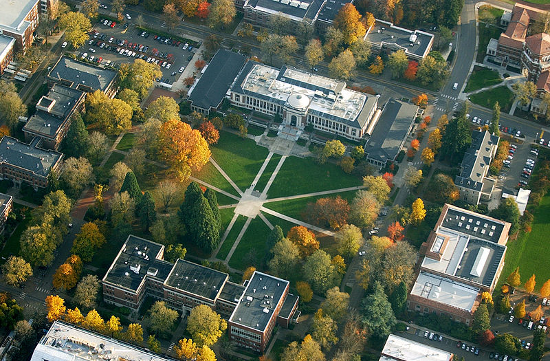 Aerial image of OSU corvallis