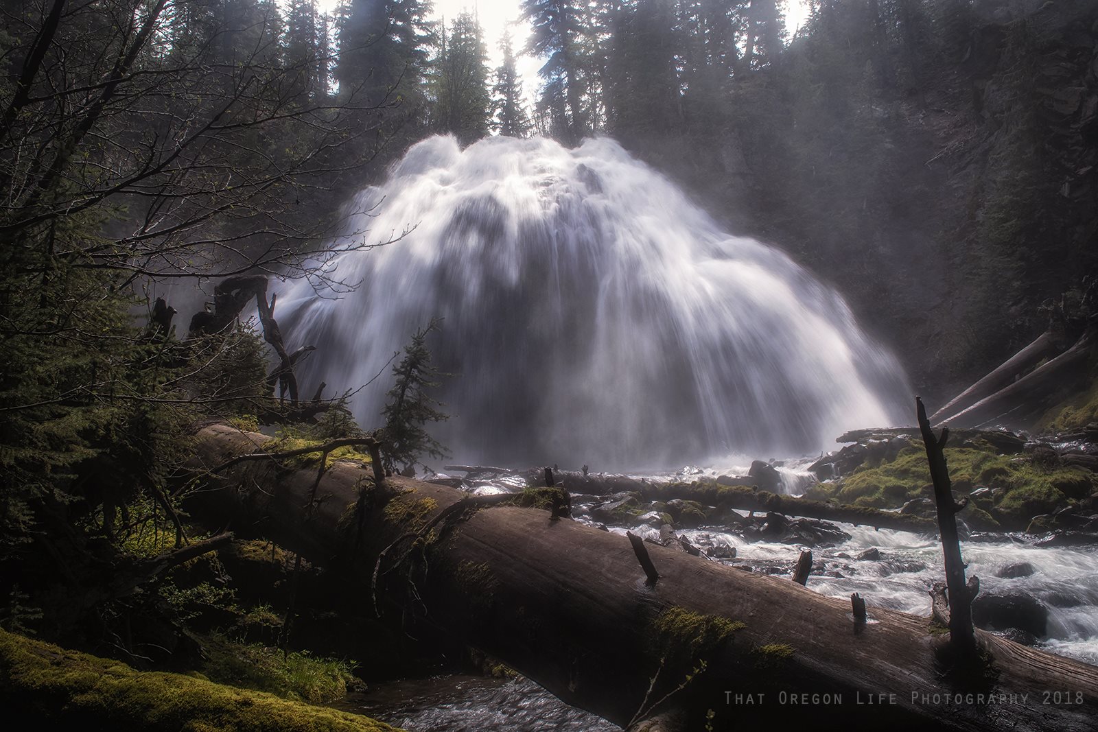 waterfall hike in oregon chush falls