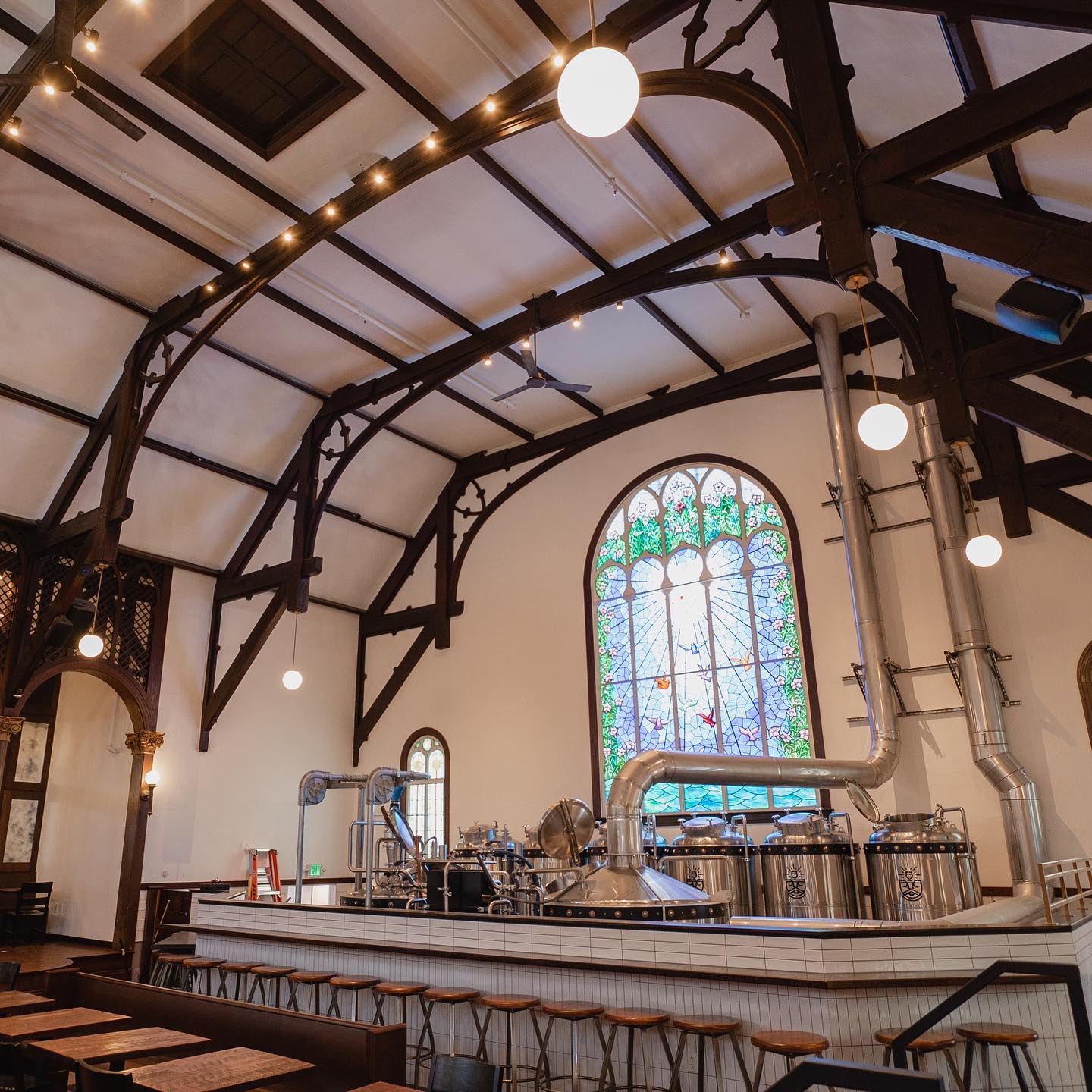 This Gorgeous 111-Year-Old Church Is Now Home to Steeplejack Brewing