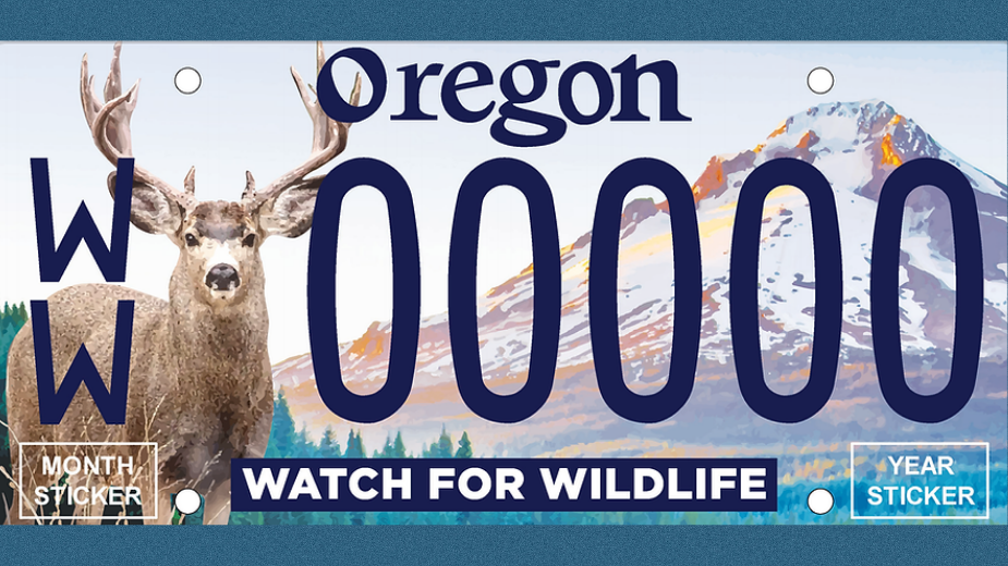 New Oregon License Plates ‘Watch for Wildlife’ Available Soon