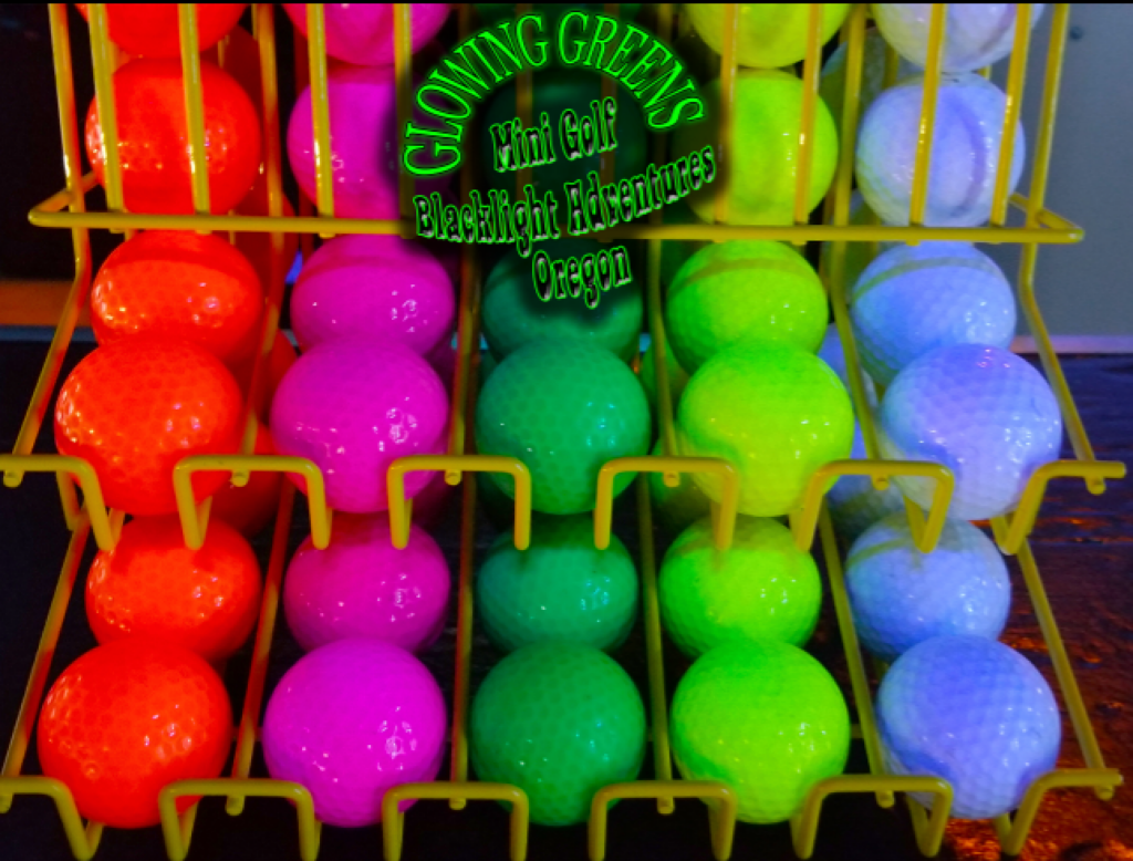 Colorful golf balls