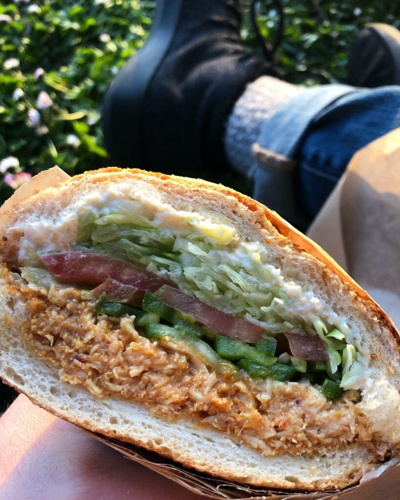 A huge and delicious looking sandwich from Break Bread.
portland oregon, best restaurants, 2024, where to eat, best brunch, food and drink, bars, pizza, sushi, thai food, PDX, foodie heaven